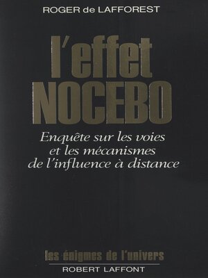 cover image of L'effet nocebo